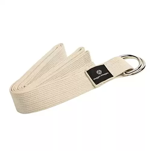 Hugger Mugger D-Ring Yoga Strap (Natural, 6 ft.)