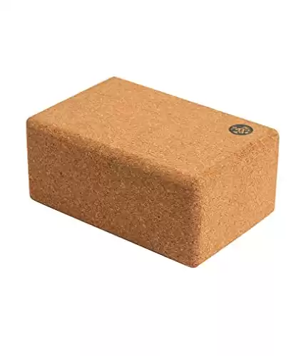 Manduka Yoga Cork Block - Yoga Prop and Accessory, Good for Travel, Comfortable Edges, Lightweight, Extra Firm Cork, 4" x 6" x 9" (10 x 15 x 22.5 cm) (Pack of 2)